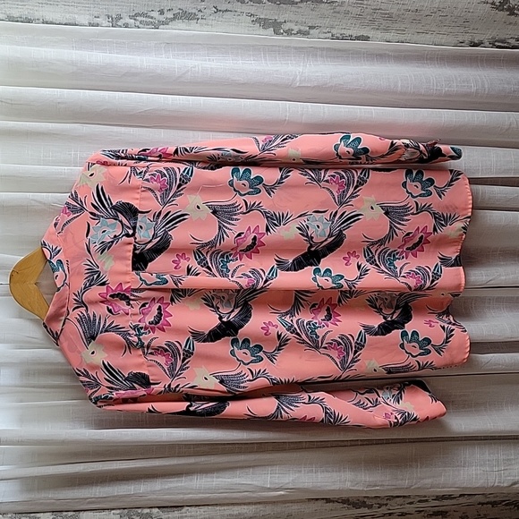 Banana Republic M Chinoiserie Print Long Sleeve Shirt - Picture 5 of 6